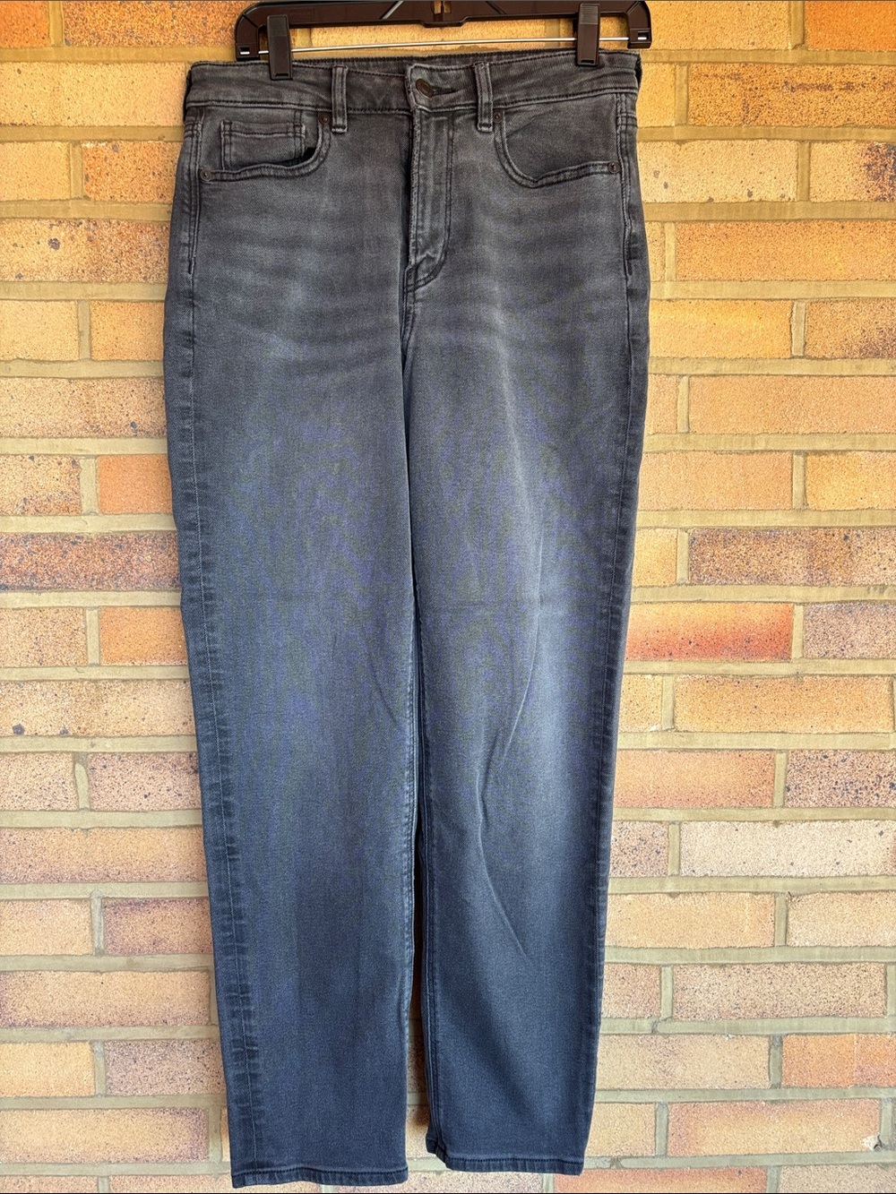 American Eagle Outfitters Women’s Washed Black Stretch Skinny Jeans 6